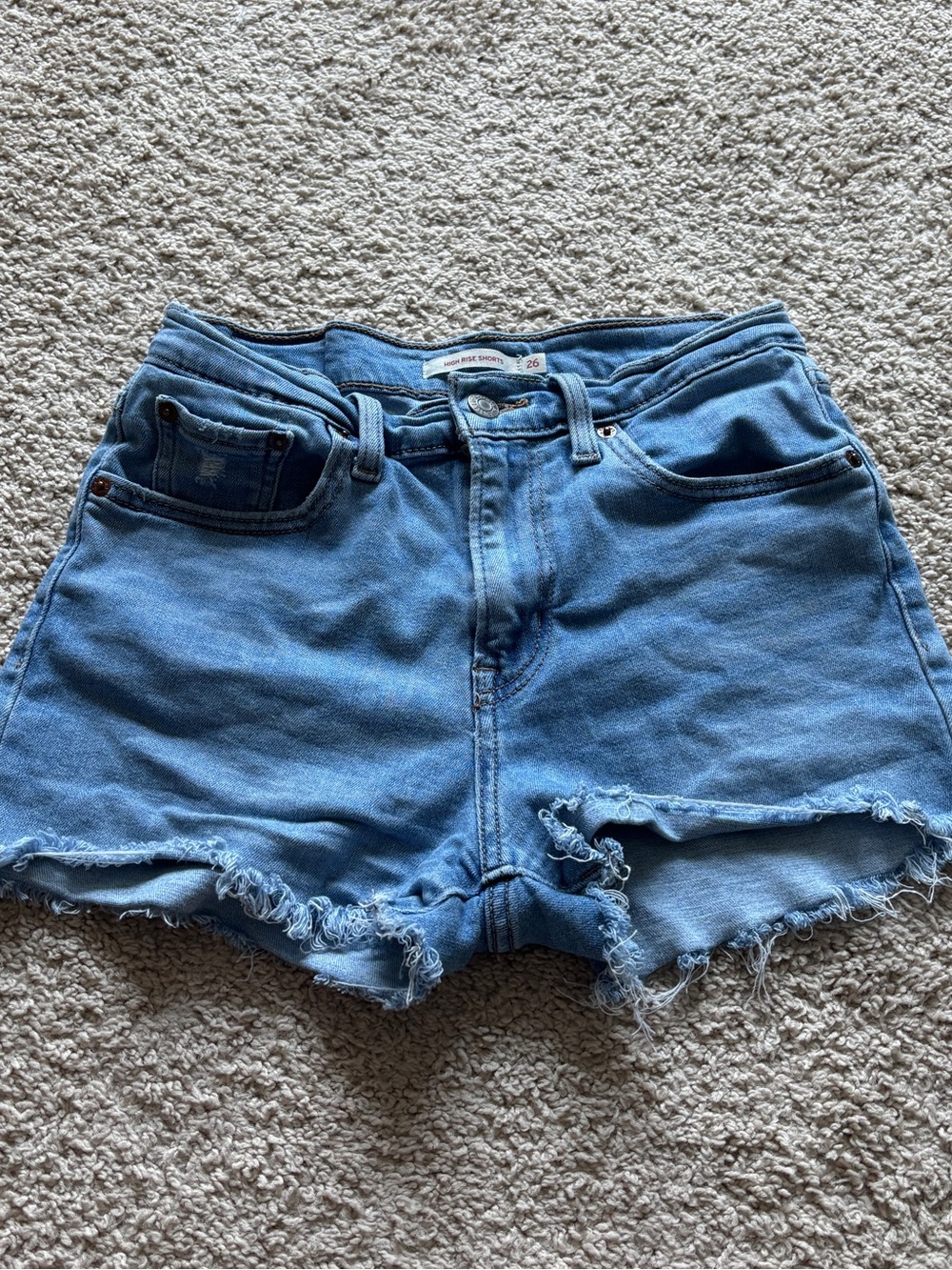 Women’s Levi’s High Rise Fringe Shorts | Size 26